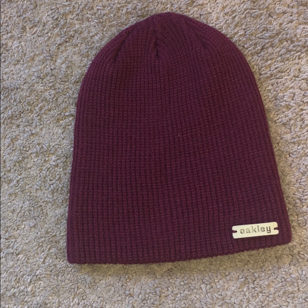 Brand New Burgundy Oakley Beanie
